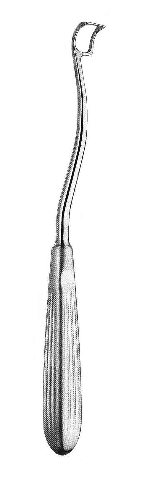 OVAL KÜRET SPOON DÜZ 35° 1MM 23CM